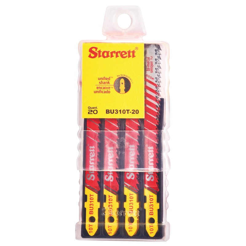 Starrett Jig Saw Blades - Unified Shank 75mm x 7.5mm x 1.3mm x 10TPI GroundTooth (20 CT138 1-3/8'' (35mm) Carbide Tipped Hole Saw