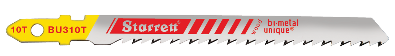 Starrett - Jig Saw Blades - Unified Shank 75mm X 10tpi - Wood (5 PACK)