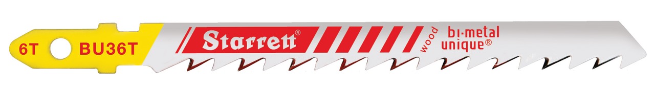 Starrett - Jig Saw Blades - Unified Shank 75mm X 6tpi - Wood (5 PACK)