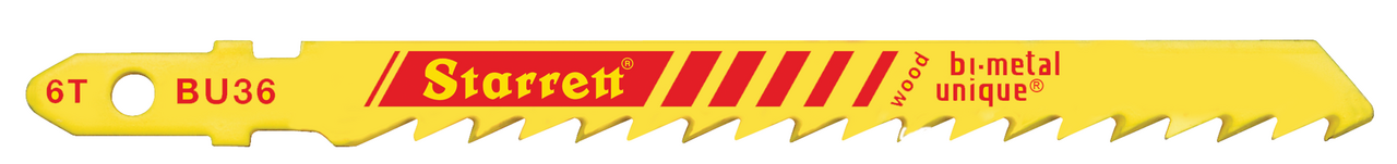 Starrett - Jig Saw Blades - Unified Shank 75mm X 6tpi - Wood (5 PACK)