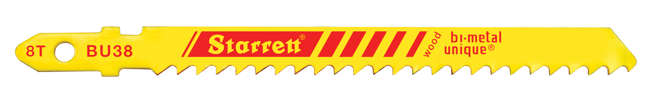 Starrett - Jig Saw Blades - Unified Shank 75mm X 8tpi - Wood (5 PACK)