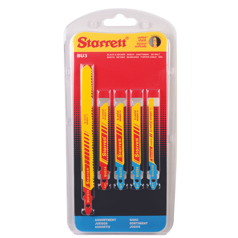 Starrett - Jig Saw Blades - Unified Shank Metal Pack (5 PACK)