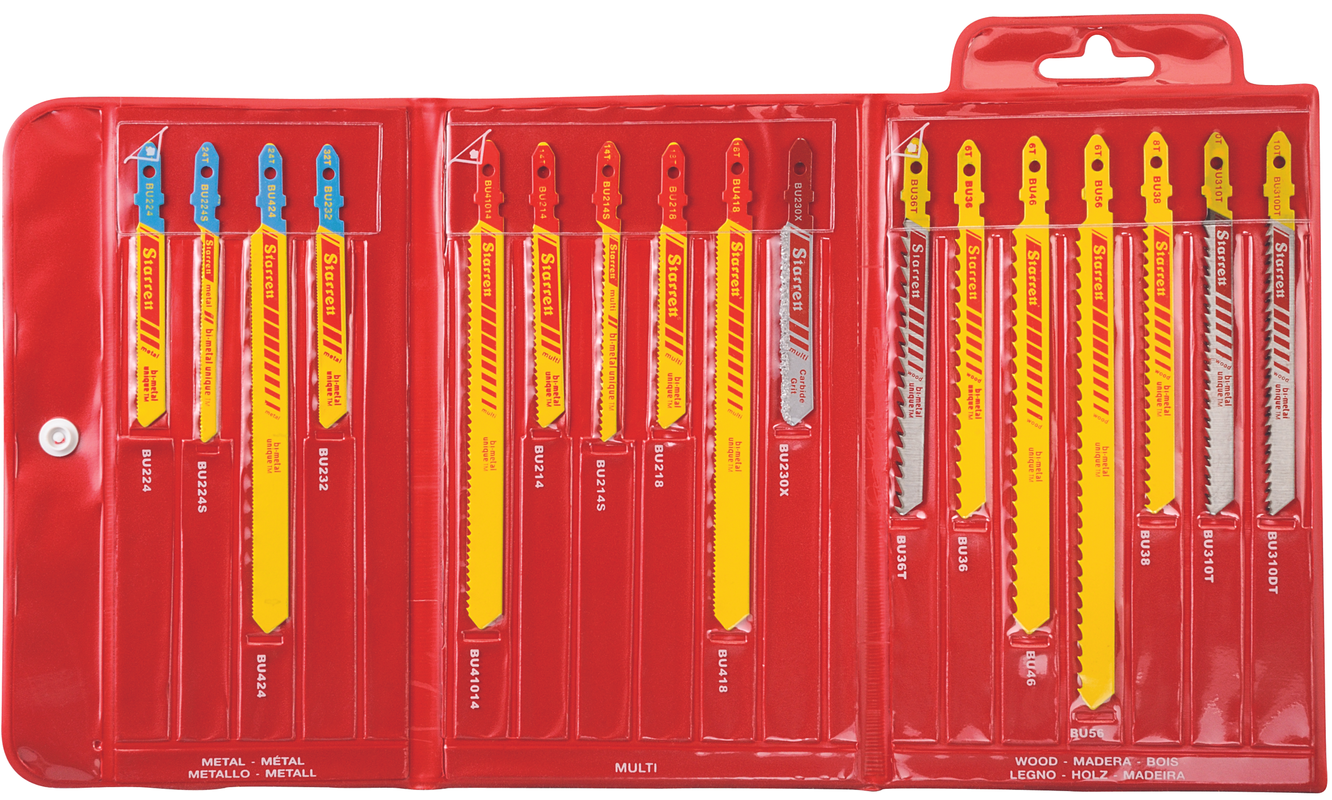 Starrett - Jig Saw Blades - Unified Shank Assortment Pack (17 PACK)