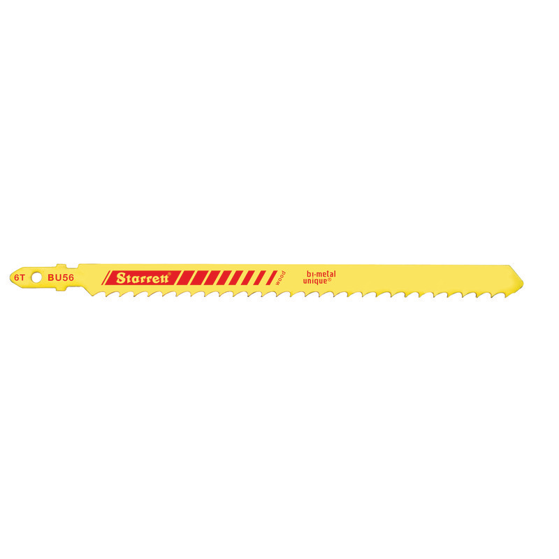Starrett - Jig Saw Blades - Unified Shank 120mm X 6tpi - Wood (5 PACK)
