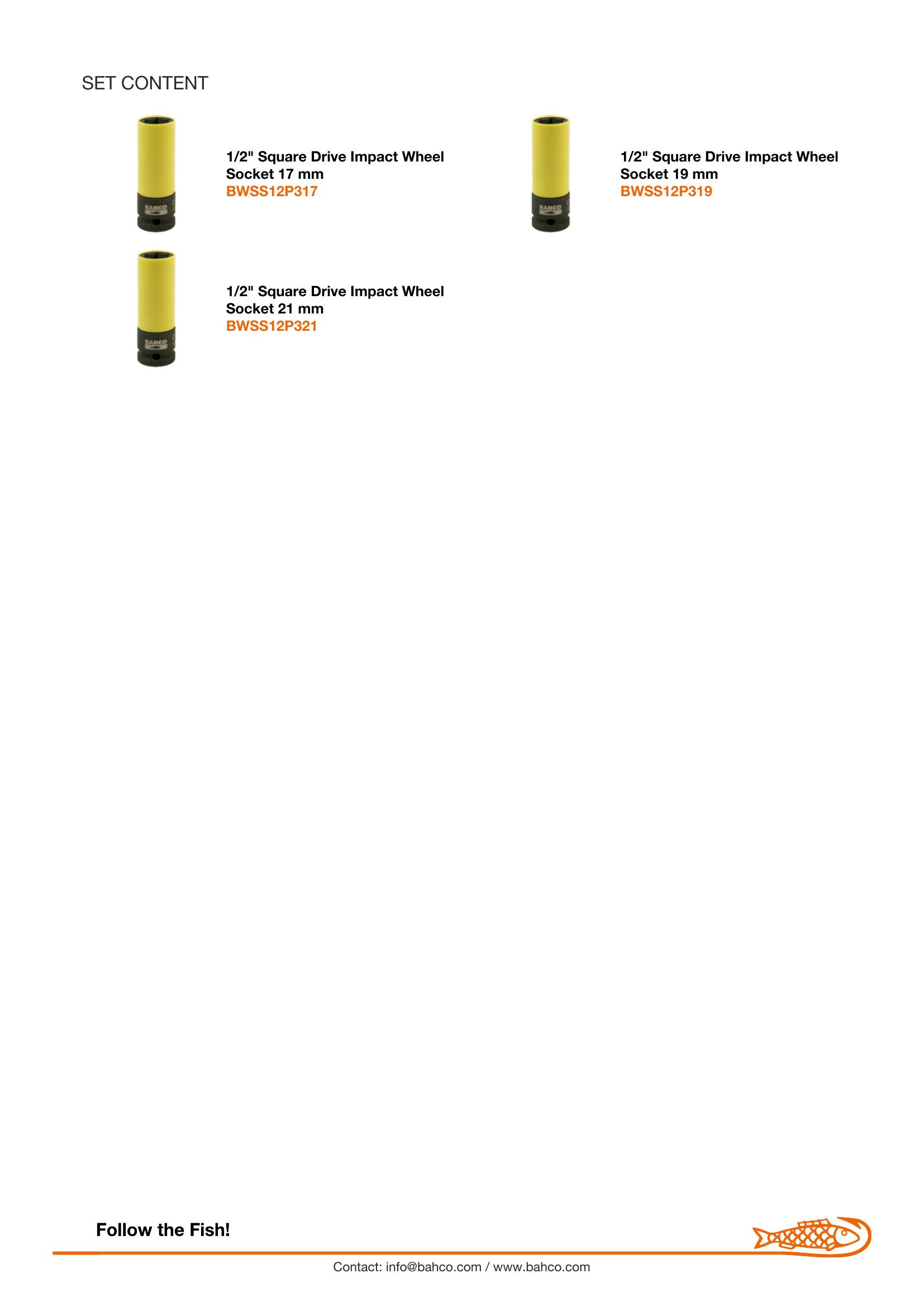 Bahco Wheel Socket Sets - Image 4