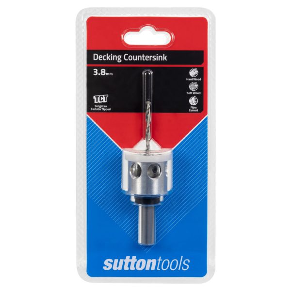 DRILL HSS & COUNTERSINK TCT W/DEPTH STOP C113 3.8MM 10G