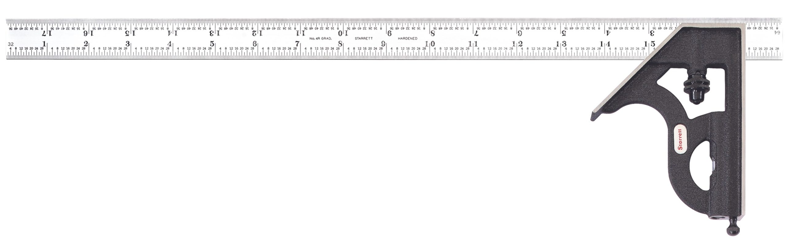 Starrett - Combination Square Cast Iron Head 18in 4R Grad