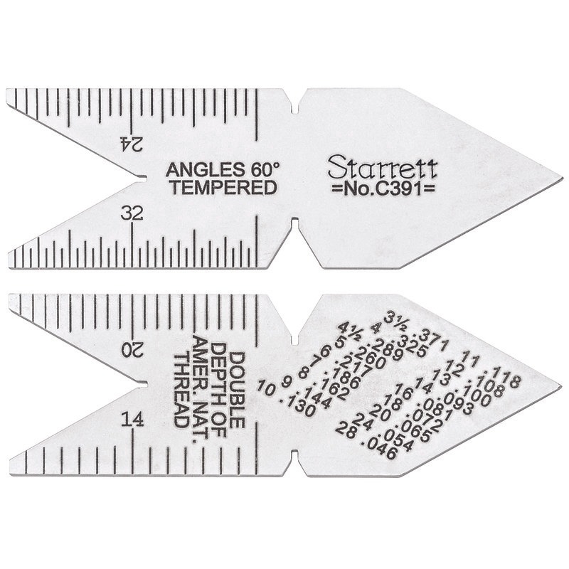 Starrett - Center Gage American Unified National Standard 60deg