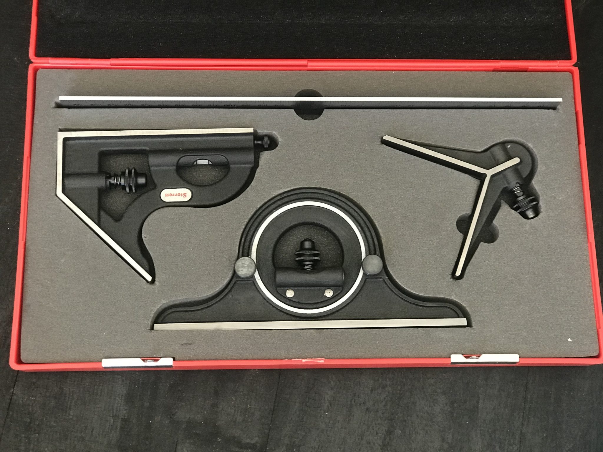 Starrett - Combination Set 300mm Metric-Satin-Cast Iron Heads