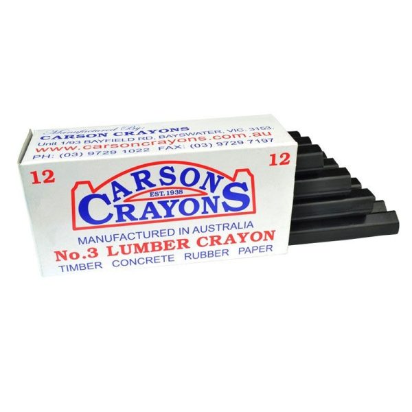 CARSON - CRAYON BLACK (12) PER PACK
