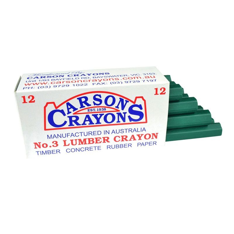 CARSON - CRAYON GREEN (12) PER PACK