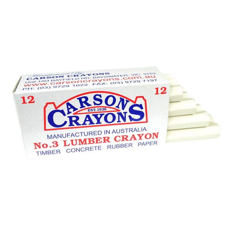 CARSON - CRAYON WHITE (12) PER PACK