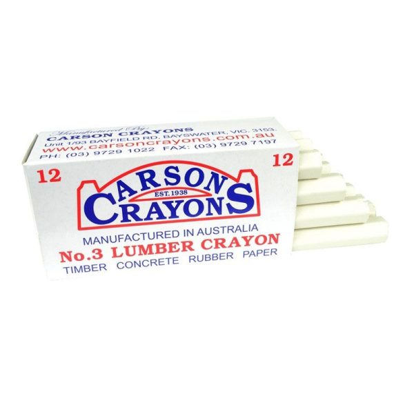 CARSON - CRAYON WHITE (12) PER PACK