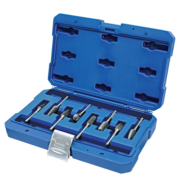 HOLEMAKER CARBIDE BURR SET, 8PCE SA5, SC5, SD5, SE5, SF5, SG5, SL4, SM5