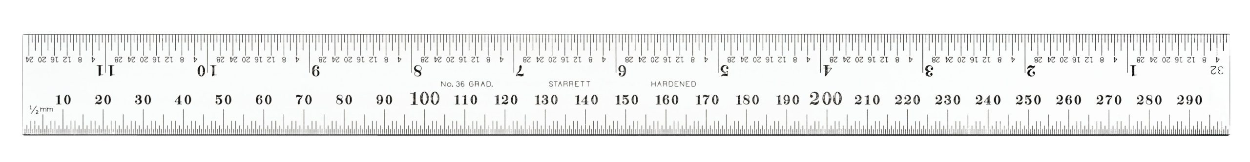 Starrett - 300mm Blade Satin Chrome Metric / English - Image 3