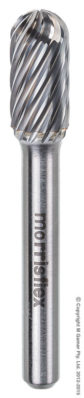 Morrisflex - Stainless Steel Radius Ended Cylinder Burr - Size 3