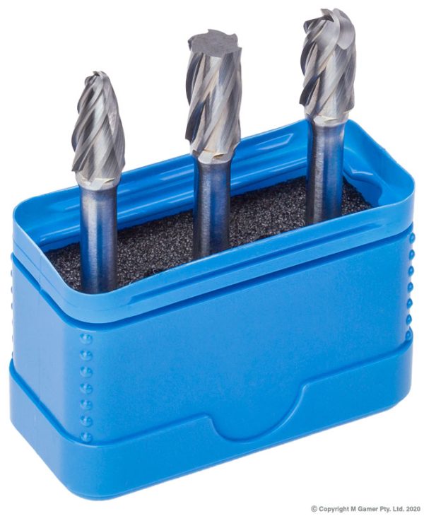 Morrisflex - 3/8" Head Non-ferrous Carbide Burr 3 Piece Set
