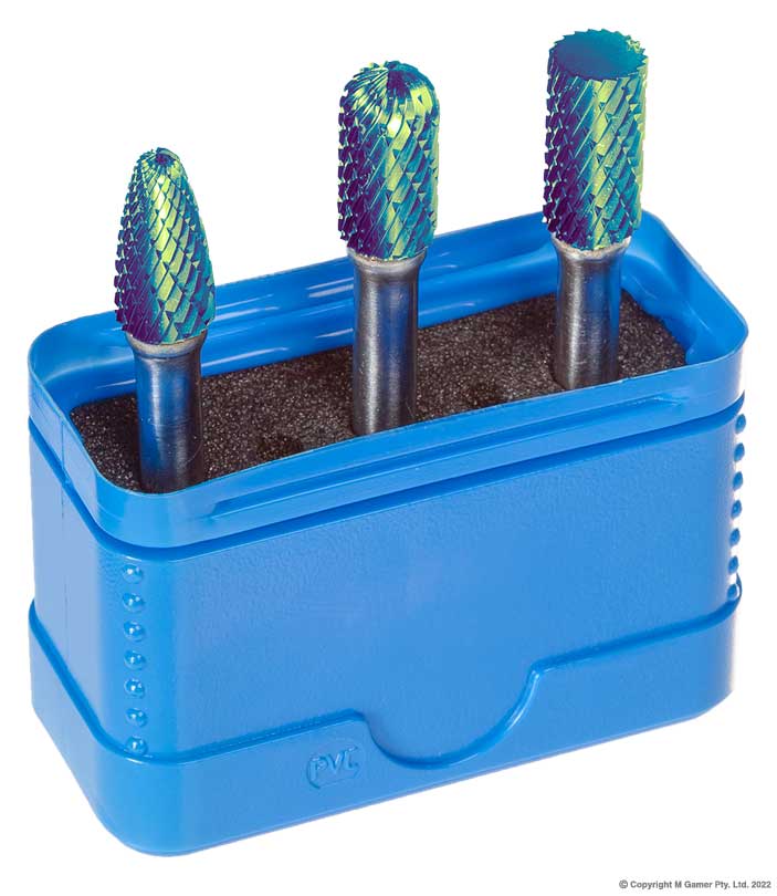 Morrisflex - 3/8" Head NG6 Coated Carbide Burr Set