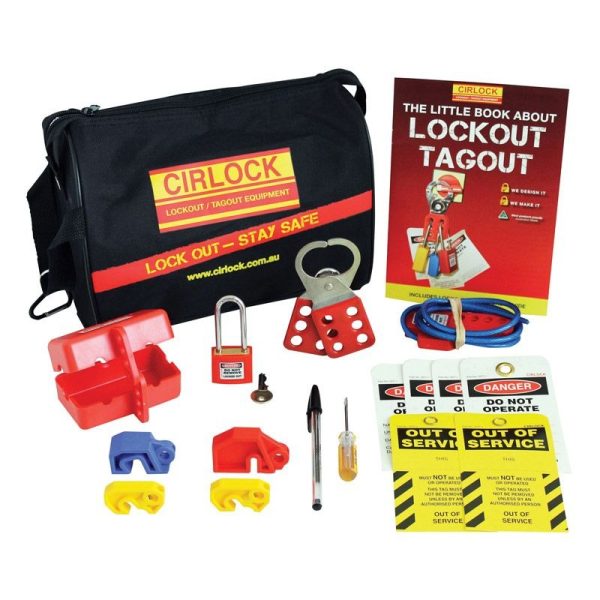 CIRLOCK - CONTRACTORS LOCKOUT KIT W/BAG STANDARD SIZE