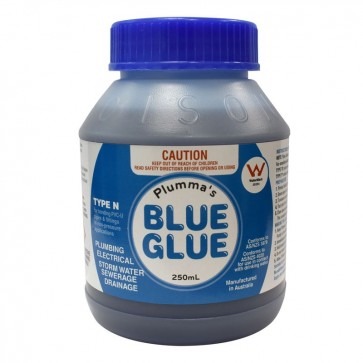 PLUMMAS - SOLVENT CEMENT TYPE N 250ml PLUMMAS BLUE, PVC