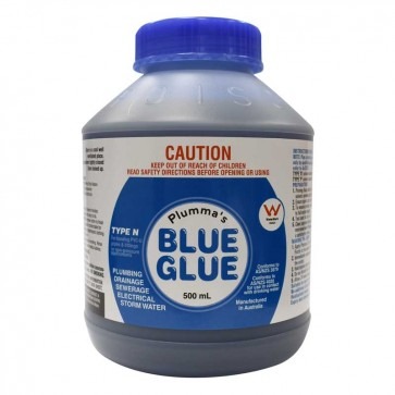PLUMMAS - SOLVENT CEMENT TYPE N 500ml PLUMMAS BLUE, PVC