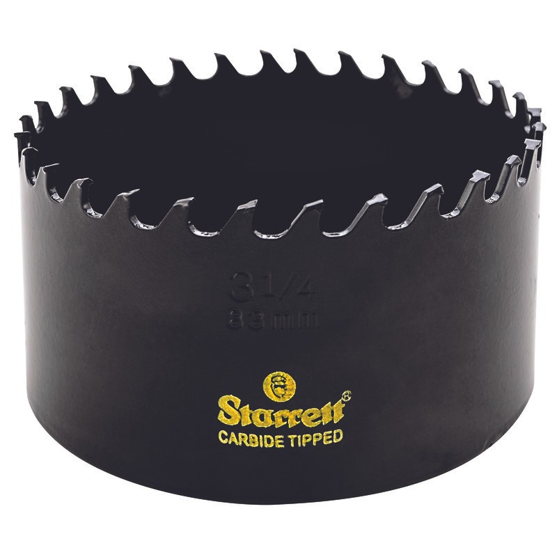 Starrett - Carbide Tipped Hole Saw 3-1/4in 83mm