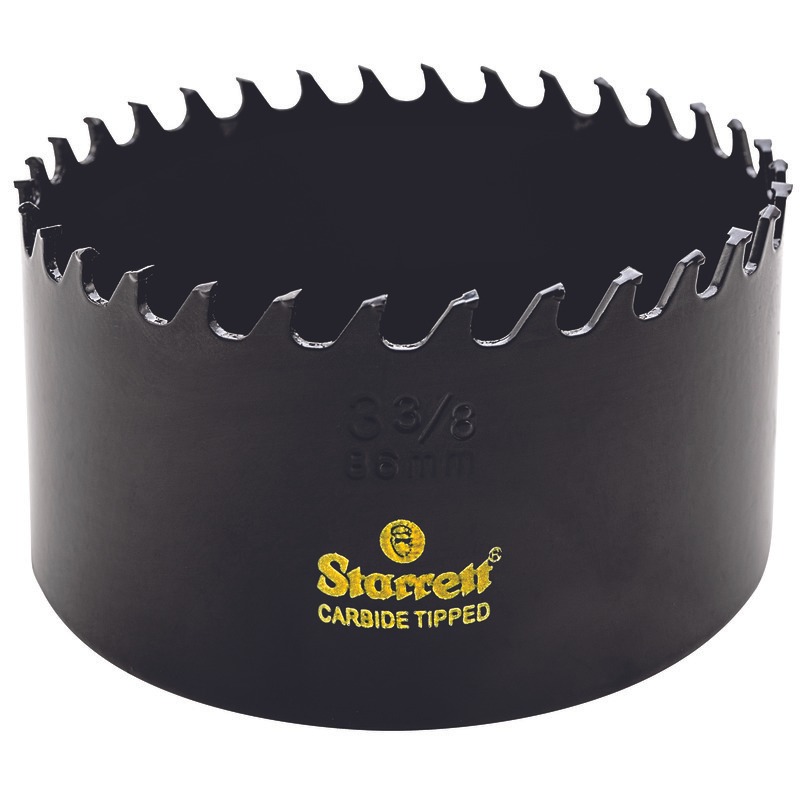 Starrett - Carbide Tipped Hole Saw 3-3/8in 86mm