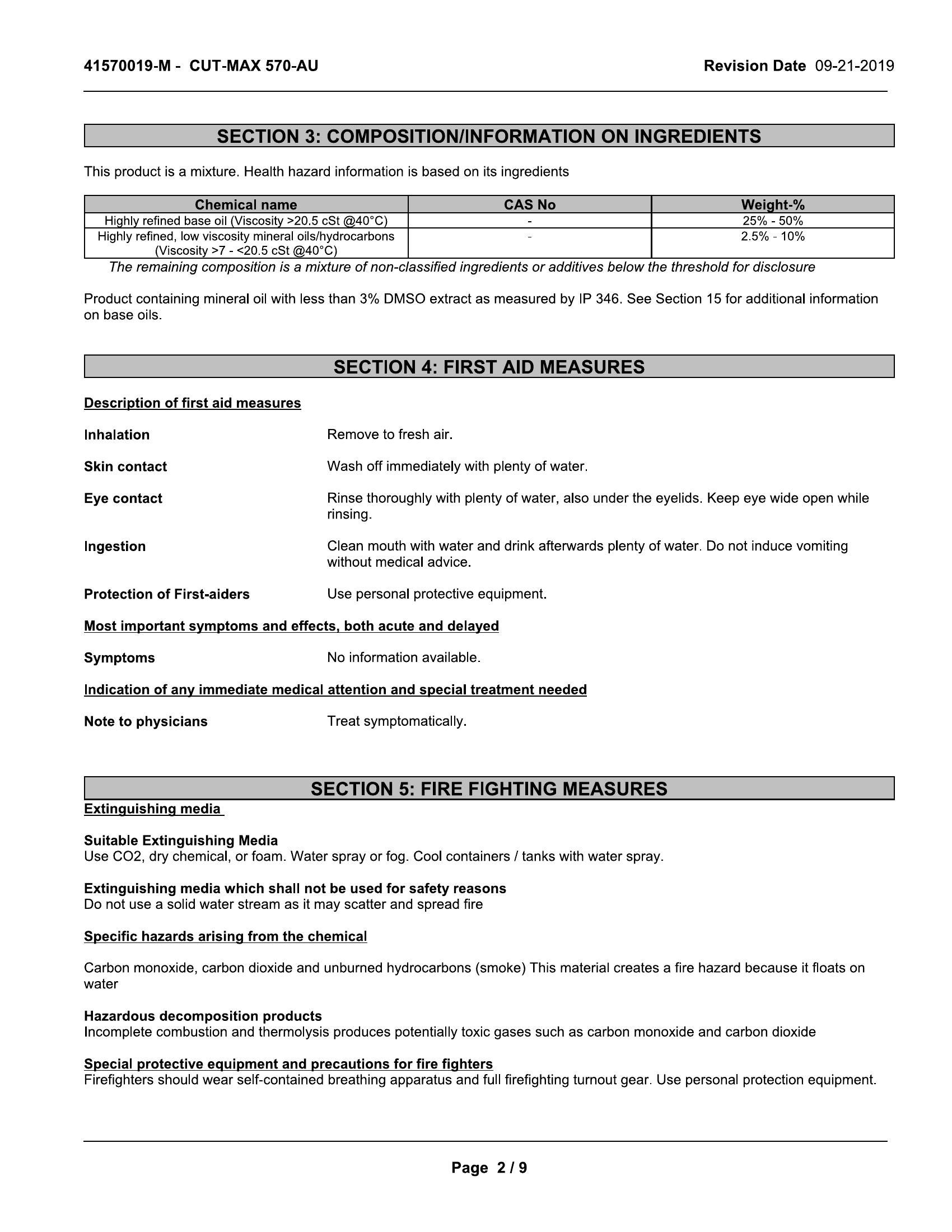 Quaker Houghton CUT-MAX 570 AU 20lt pail Coolant - Image 3