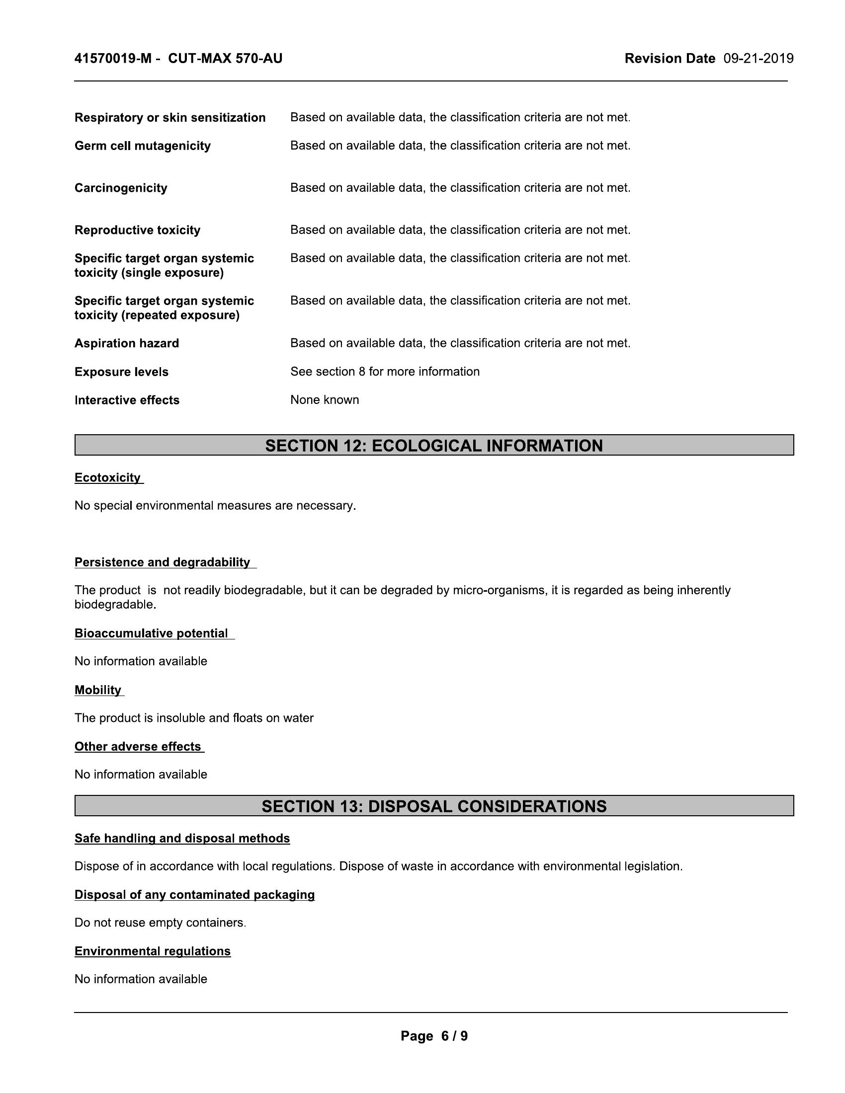 Quaker Houghton CUT-MAX 570 AU 20lt pail Coolant - Image 7