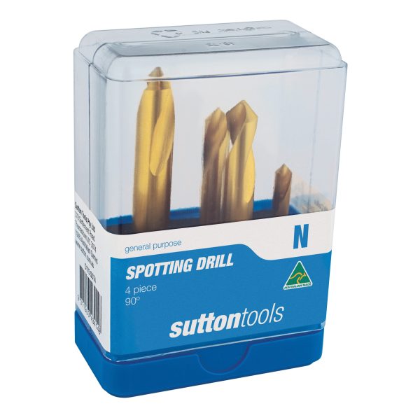 DRILL D175 SET 4Pce SPOTTING 90 HSS-Co. TiN 6,8,10&12mm
