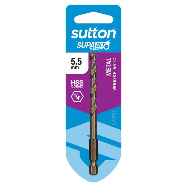 DRILL D213 HEX SHANK M35 5.50MM SUPABIT