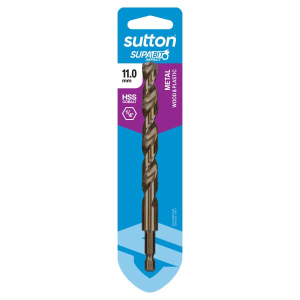 DRILL D213 HEX SHANK M35 11.00MM SUPABIT