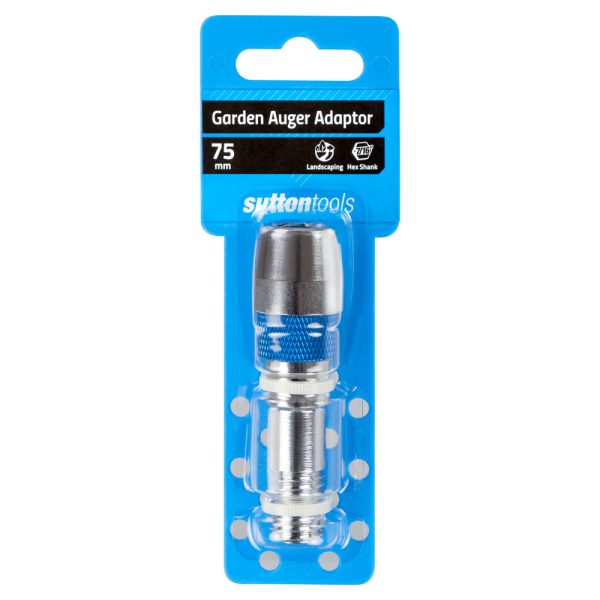 ADAPTOR FOR GARDEN AUGER D522 M14 SHANK 7/16 INNER HEX 75 MM