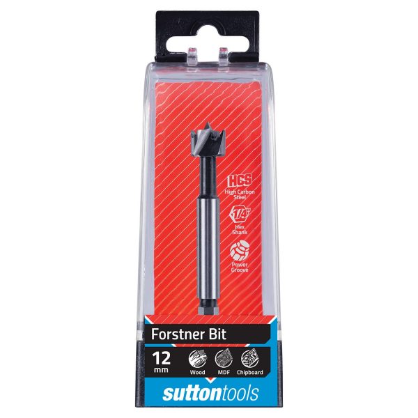 FORSTNER BIT D523 12MM HCS WITH QUICK CHANGE SHANK