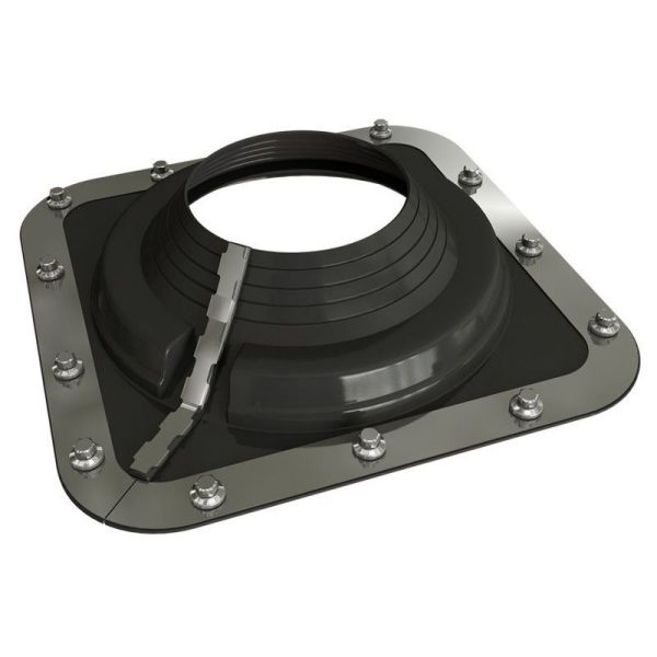DEKTITE - FLASHING #4, 75-175mm PIPE 285 x 285mm BASE, BLACK COMBO