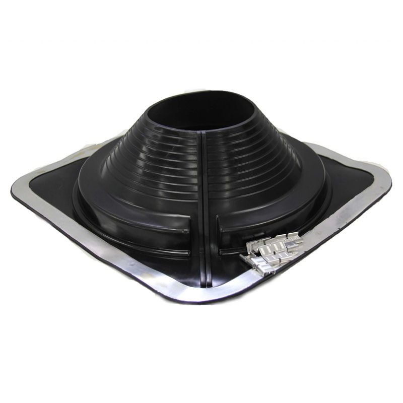 DEKTITE - FLASHING #9, 240-508mm PIPE 705 x 705mm BASE, BLACK COMBO