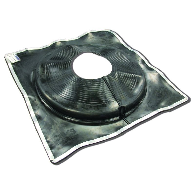 DEKTITE - FLASHING #10, 400-750mm PIPE 965 x 965mm BASE, BLACK COMBO
