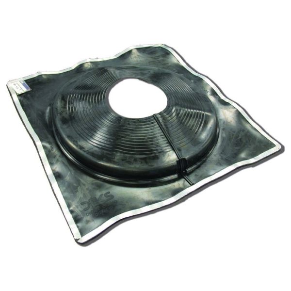 DEKTITE - FLASHING #10, 400-750mm PIPE 965 x 965mm BASE, BLACK COMBO