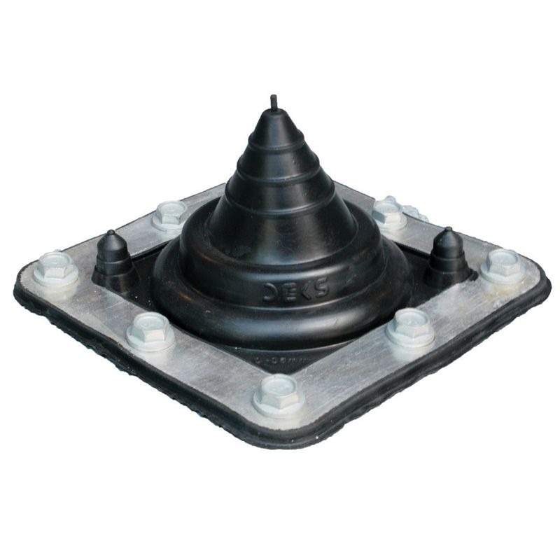 DEKTITE - FLASHING #0, SOLAR 0-35mm PIPE 100 x 100mm BASE, BLACK PREM