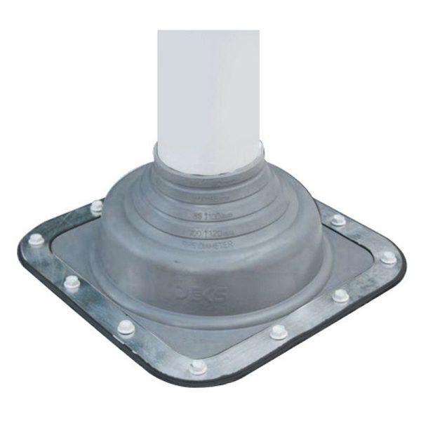 DEKTITE - FLASHING #0, 0-35mm PIPE 100 x 100mm BASE, GREY PREM