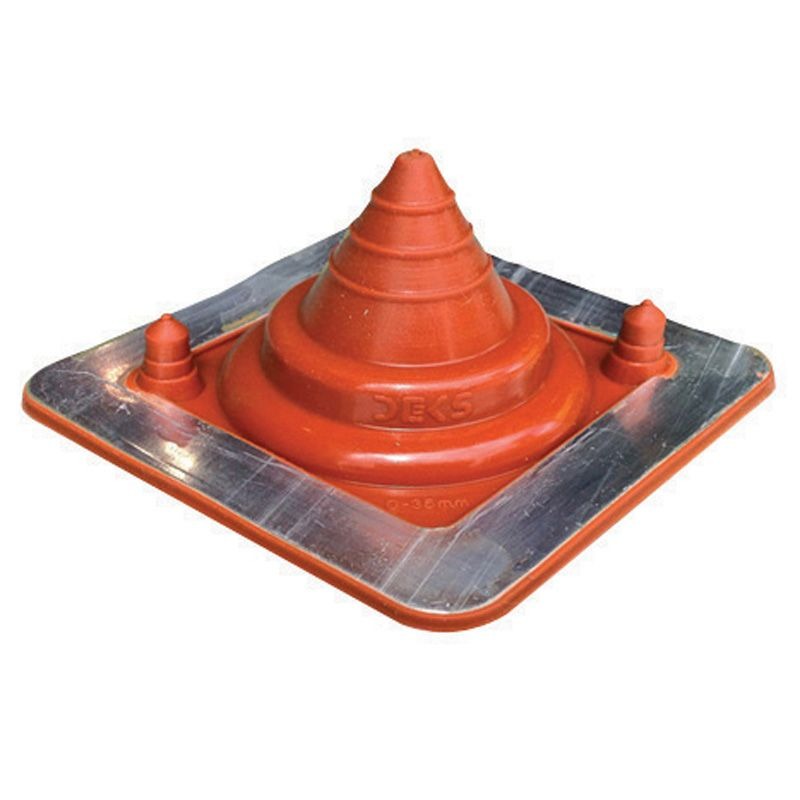 DEKTITE - FLASHING #1, SOLAR 5-55mm PIPE 139 x 139mm BASE, BLACK PREM