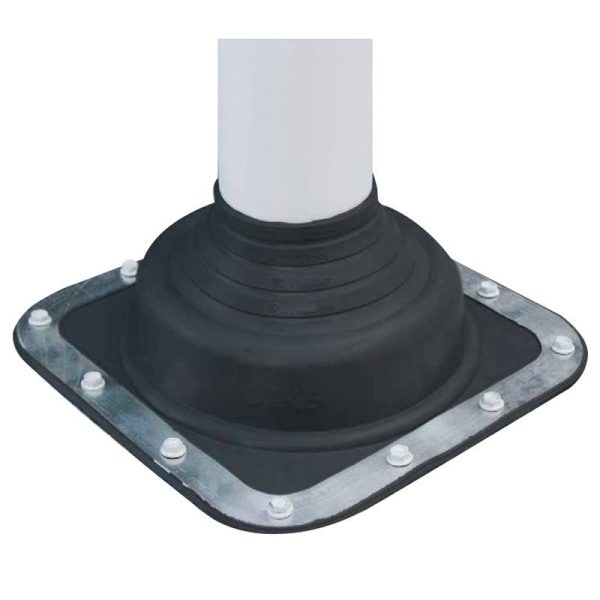 DEKTITE - FLASHING #3, 5-127mm PIPE 221 x 221mm BASE, GREY PREM