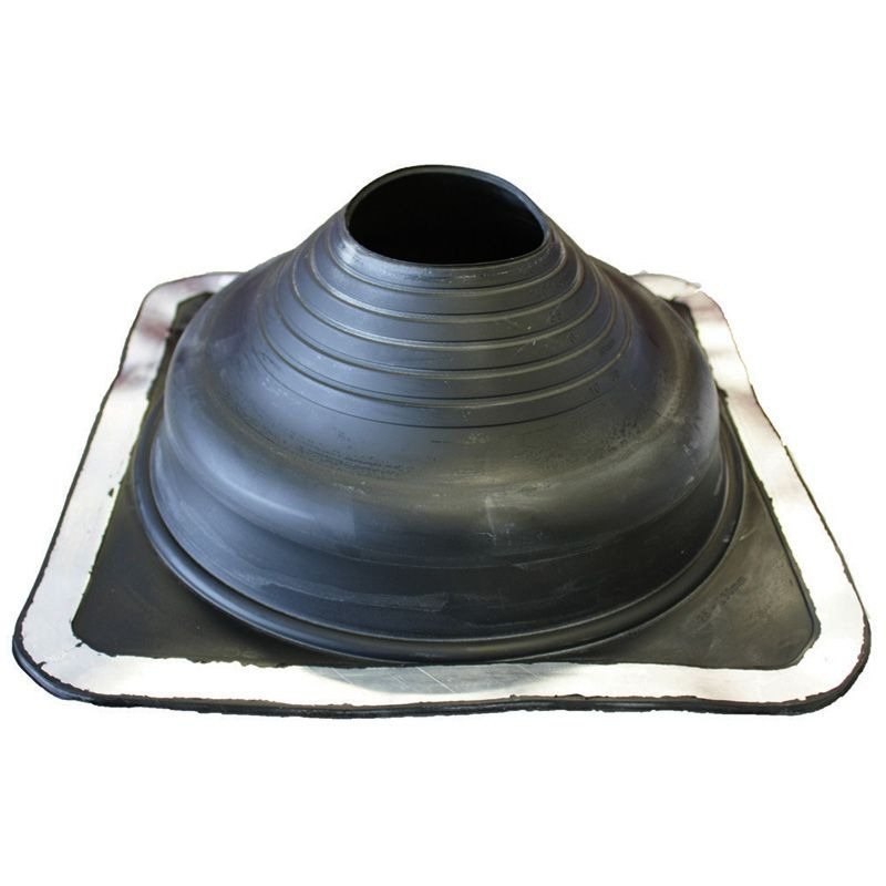 DEKTITE - FLASHING #6, 125-230mm PIPE 363 x 363mm BASE, BLACK PREM