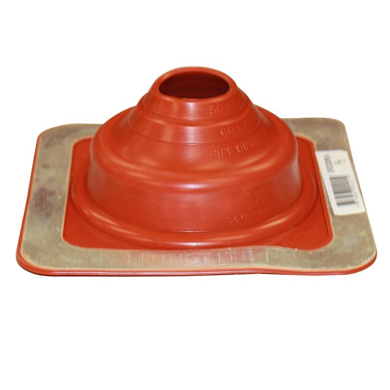 DEKTITE - FLASHING #2A, 50-70mm PIPE 178 x 178mm BASE, RED PREM