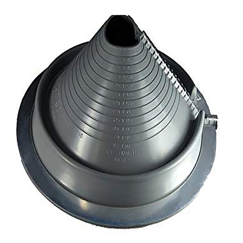 DEKTITE - FLASHING, 90-255mm PIPE 369mm OD BASE, GREY RETROFIT
