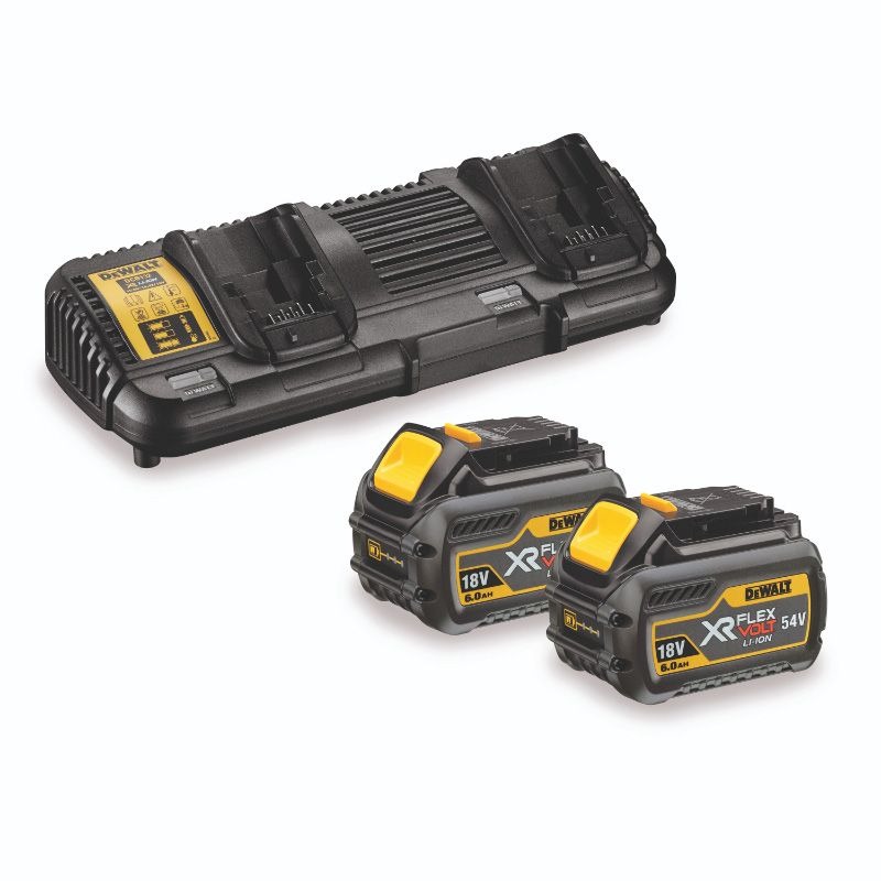 DEWALT - BATTERY & CHARGER STARTER PACK 6Ah XR FLEXVOLT