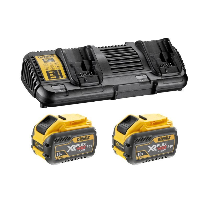DEWALT - BATTERY & CHARGER STARTER PACK 9Ah XR FLEXVOLT