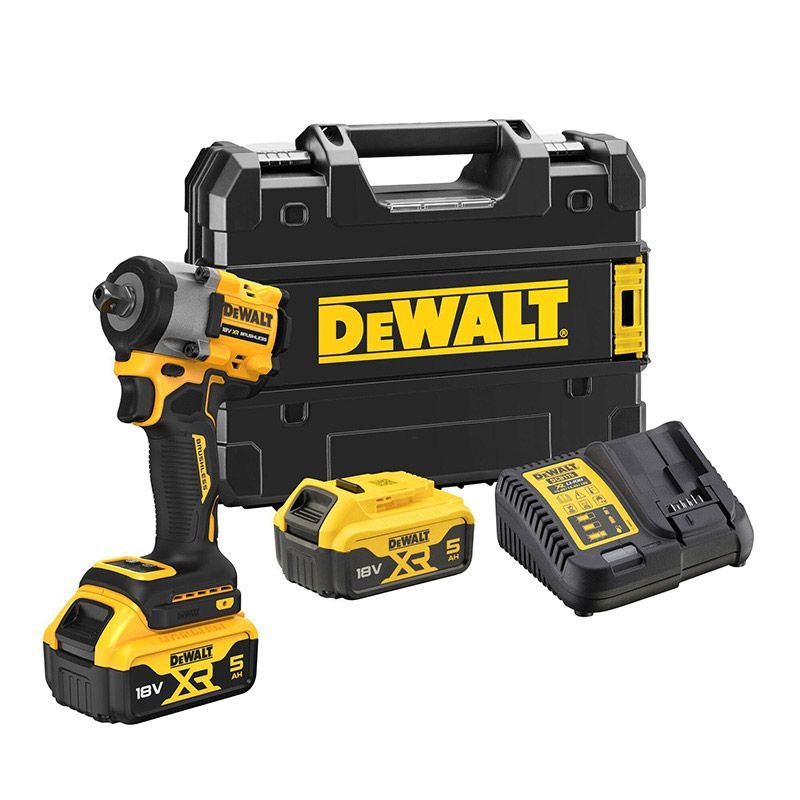 DEWALT - IMPACT WRENCH, 12in 18V XR COMPACT, DETENT PIN - 5Ah KIT