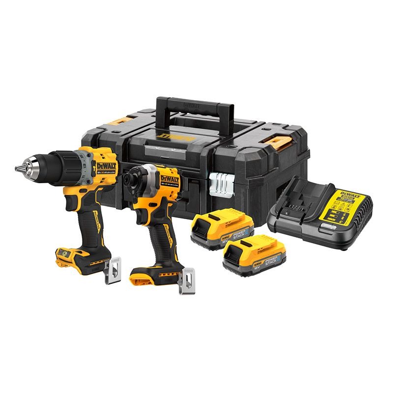 DEWALT - COMBI KIT, 2 PCE, DRILL&IMPACT PREMIUM, POWERSTACK KIT