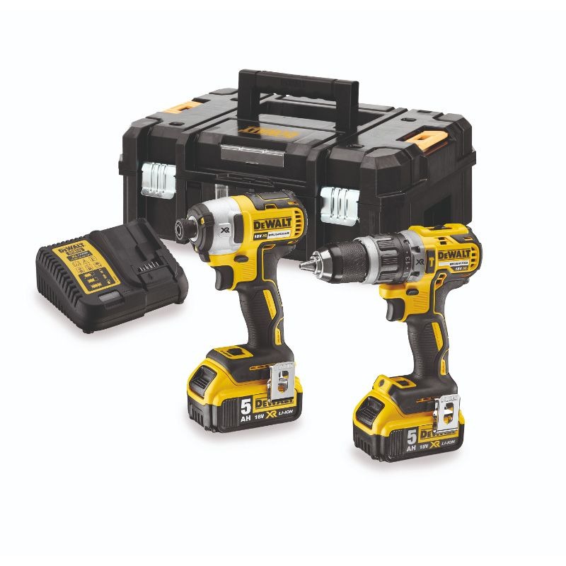 DEWALT - COMBI KIT 2PCE, 18V XR 5Ah BRUSHLESS,DCD796,DCF887, TSTAK - Image 2